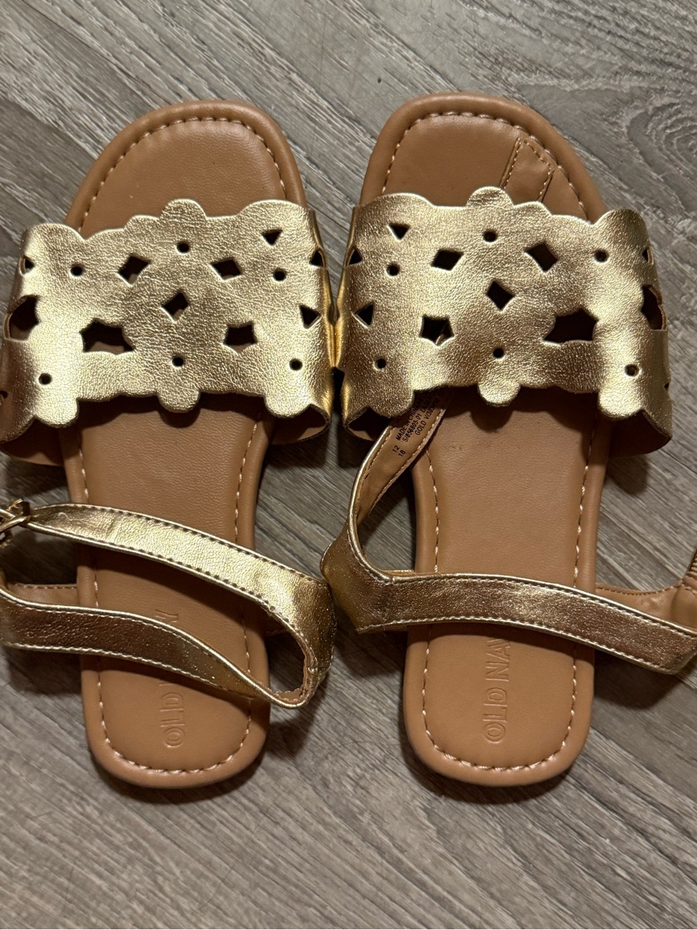 Old Navy Metallic Gold Kids Sandal